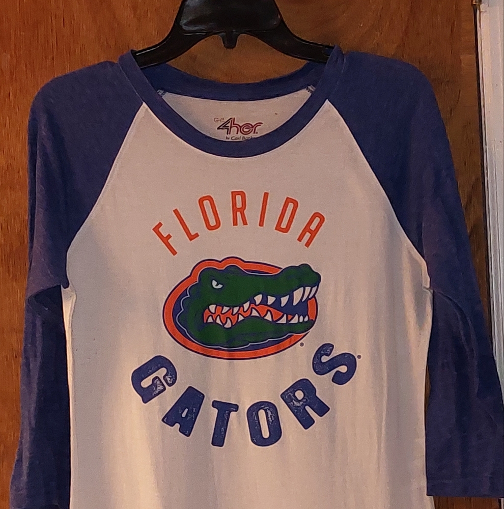 GIII4HER by Carl Banks Florida Gators Raglan Shirt - Blue and White